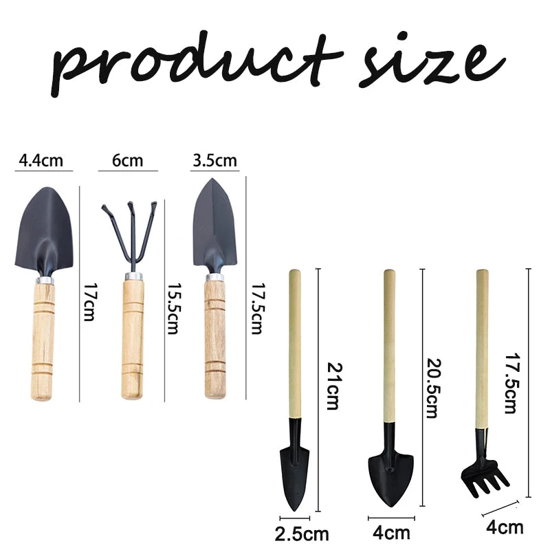 Kit de Herramientas Mini para Huerto — 3 piezas
